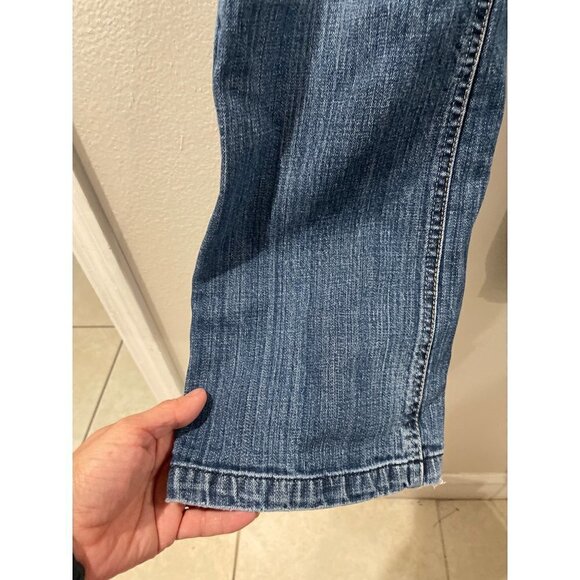 WHITE HOUSE BLACK MARKET WOMEN'S JEANS GLAMOROUS BOOTCUT DENIM SIZE 4R - Picture 3 of 9